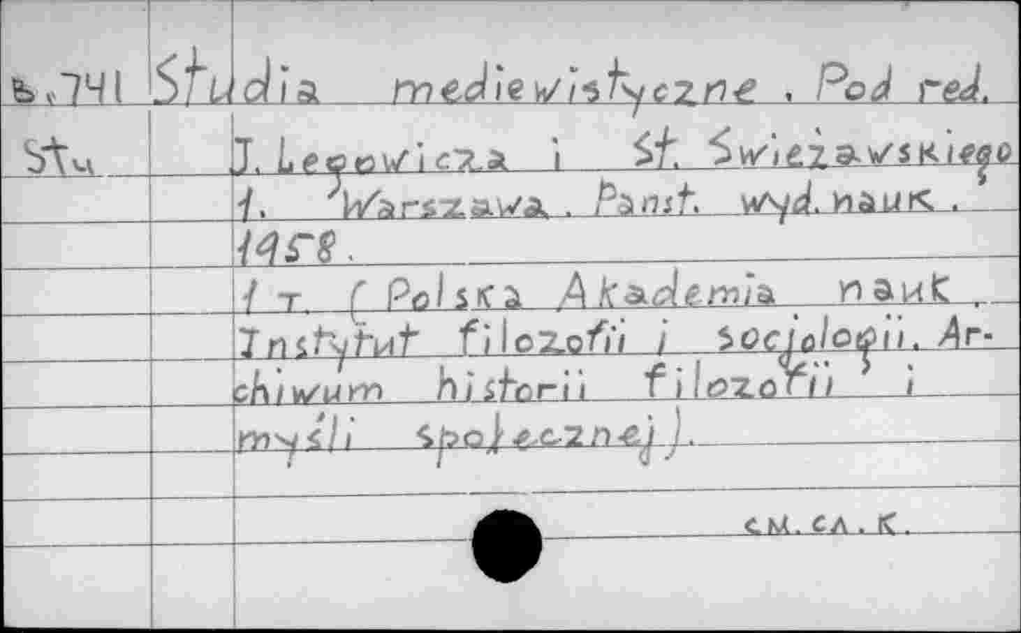 ﻿		dis, medie h/ittyc? ne . Pod red.
SV«		1, Leoatf'ic'Z-SL i Sf, ^v/>ez»v/$KÎy
		•/. ^IVarsxaVA . Pznst, y/yd.'nàUK .	
		/4Г1.	_		
		/т f Po/sica Aka-dend*	и а и С .
		7ntfyW fi 1 о2.о/н i 5Ocjolct?ii. Ar-
		cn/w<um	n liter и	T iltyzaJLL —i	
		m'-jîli SboJ ^С2П€/ /.	_		
		
			C.M. CA ■ K-	
		